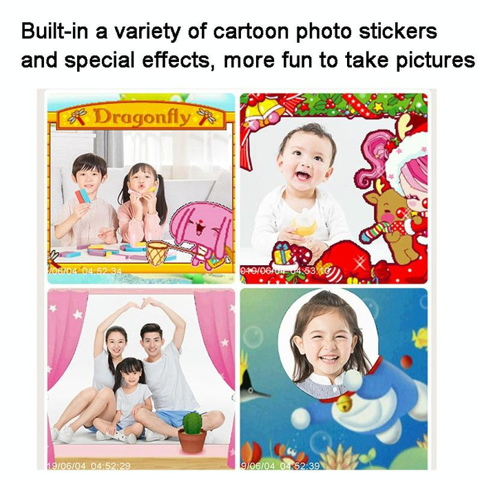 2.4 Inch 1080P Dual Lens Instant Print Camera For Kids