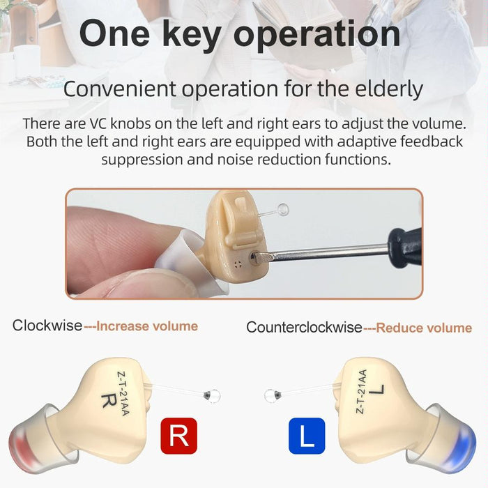 In Ear Hearing Aid For Elderly & Hearing Impaired