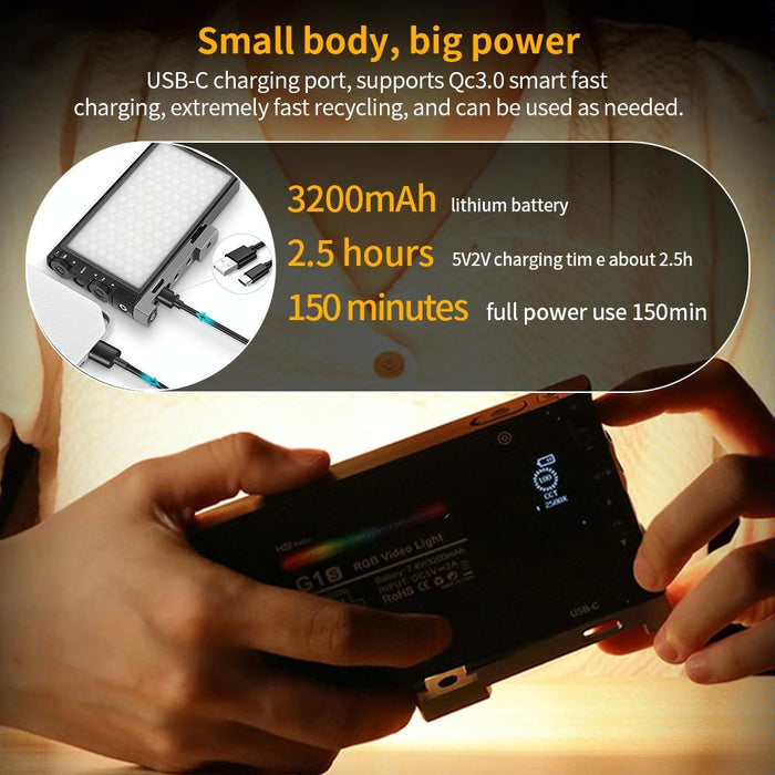 Pixel G1S Mini Outdoor Rgb Colour Fill Light Camera Small Desktop Lights A Set