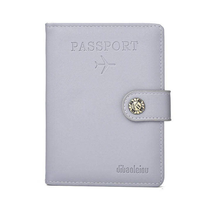 Multi Functional Passport Case With Buckle Dibaoleiou Pu Leather