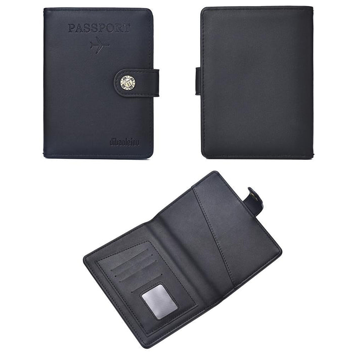 Multi Functional Passport Case With Buckle Dibaoleiou Pu Leather