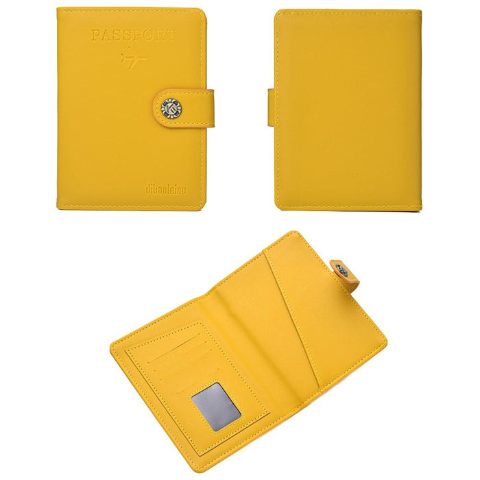 Multi Functional Passport Case With Buckle Dibaoleiou Pu Leather
