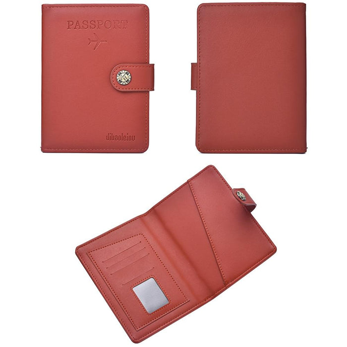 Multi Functional Passport Case With Buckle Dibaoleiou Pu Leather