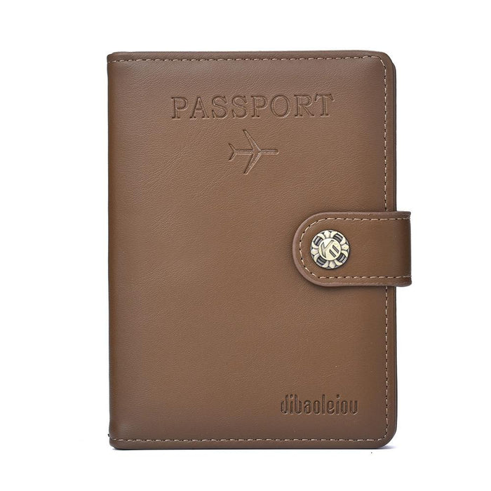 Multi Functional Passport Case With Buckle Dibaoleiou Pu Leather