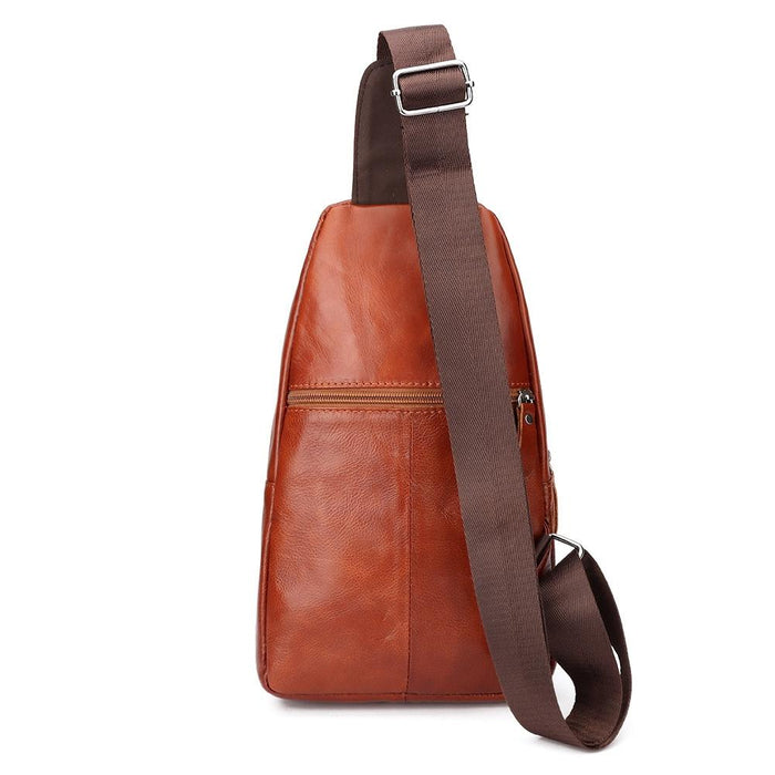Leather Men Shoulder Bag Compact & Stylish
