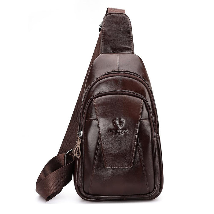 Leather Men Shoulder Bag Compact & Stylish