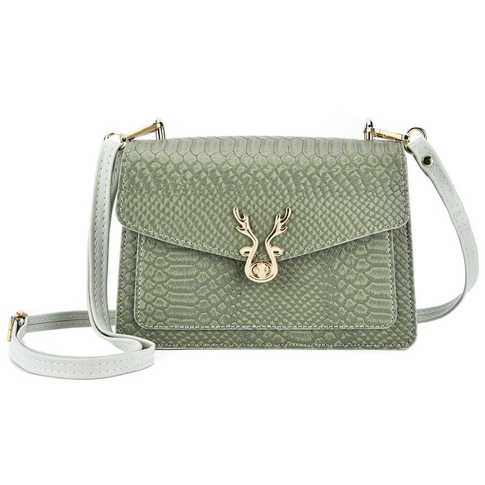 Stylish Crocodile Leather Crossbody Phone Bag