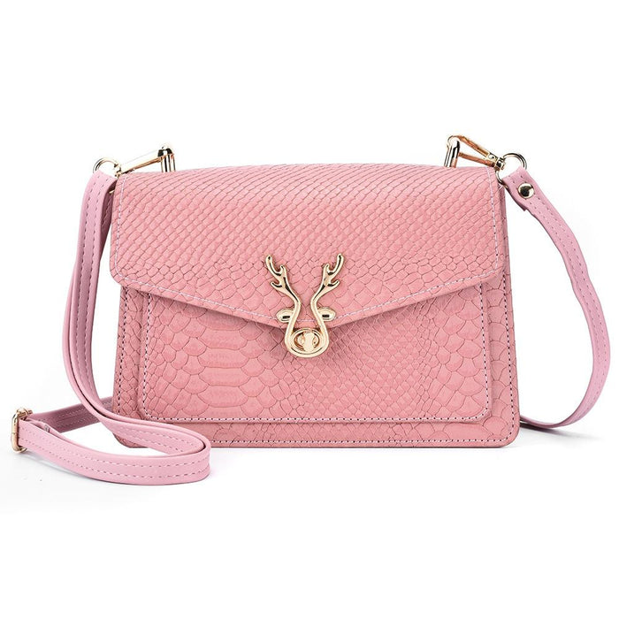Stylish Crocodile Leather Crossbody Phone Bag