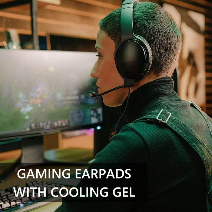 For Bose Qc35 / Qc45 / Qc25 / Qc15 / Ae2 / Soundlink2 1Pair Gel Ice Earmuffs Black