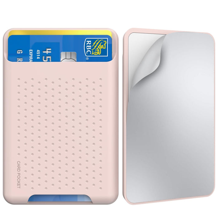 Silicone Adhesive Card Case Pink
