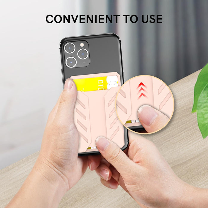 Silicone Adhesive Card Case For Mobile Phones