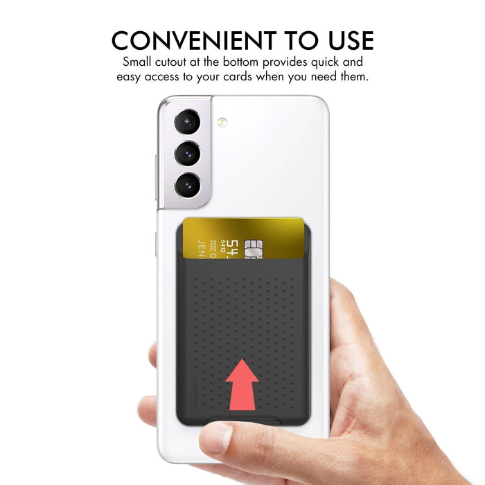Universal Adhesive Silicone Card Case For Mobile Phones