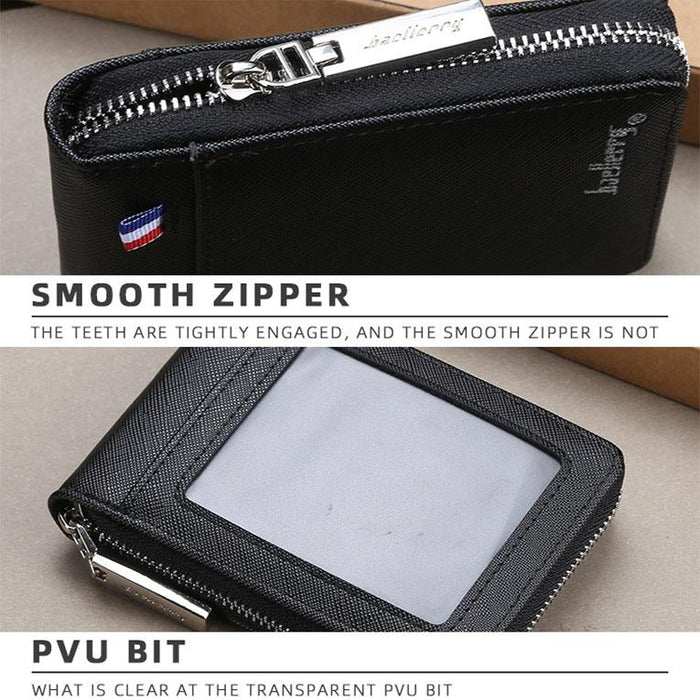 Large Multi Card Slot Organ Card Bag With Zip Coin Purse