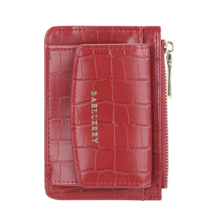 Multifunctional Crocodile Card Holder With Zipper Small Coin Purse