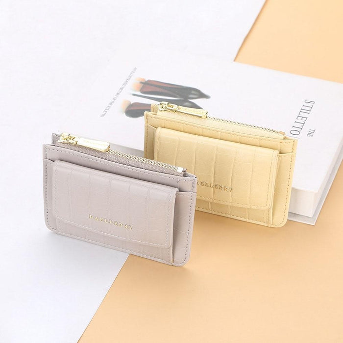 Multifunctional Crocodile Card Holder With Zipper Small Coin Purse