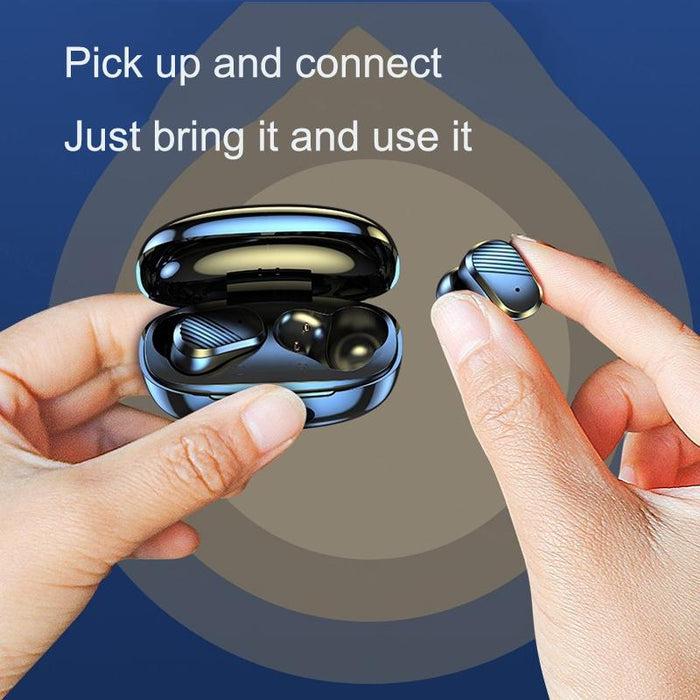 Digital Display Earphones In-Ear High Power Gaming Wireless Sports Tws Earphones Black