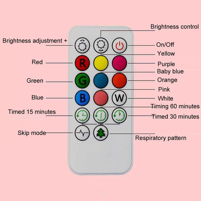 Rabbit Silicone Pat Night Light Colour Changing Children Gift Compatible With Most Devices