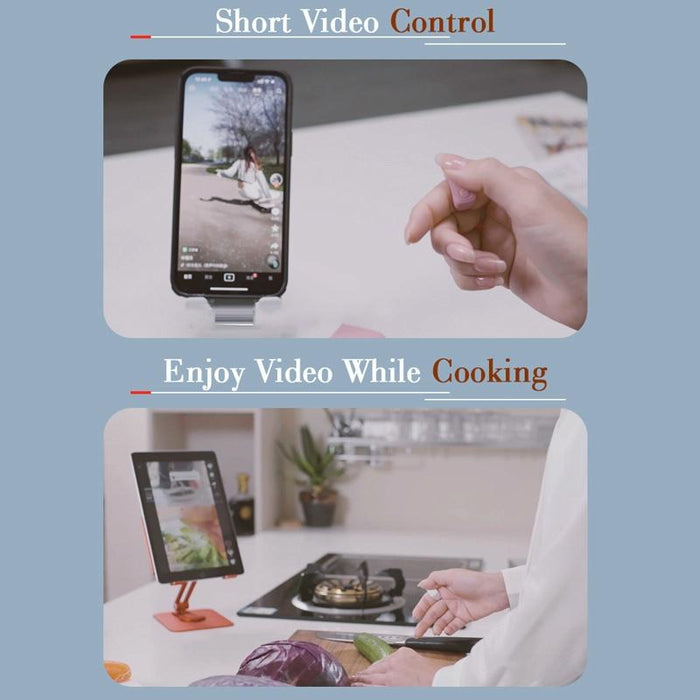 Bluetooth Fingertip Remote Ring Cherry Pink