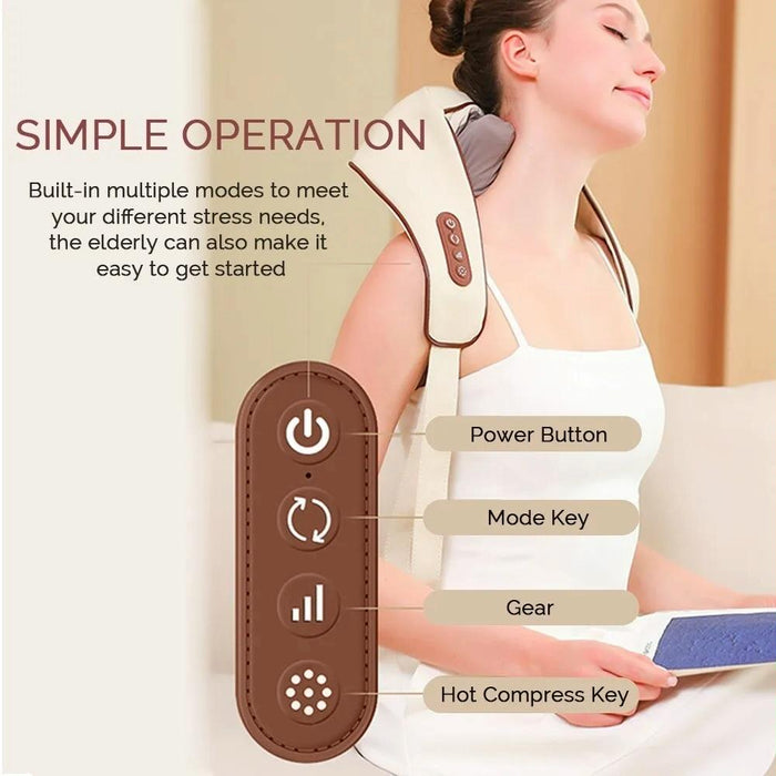 Shiatsu Neck & Shoulder Massager With Heat Electric