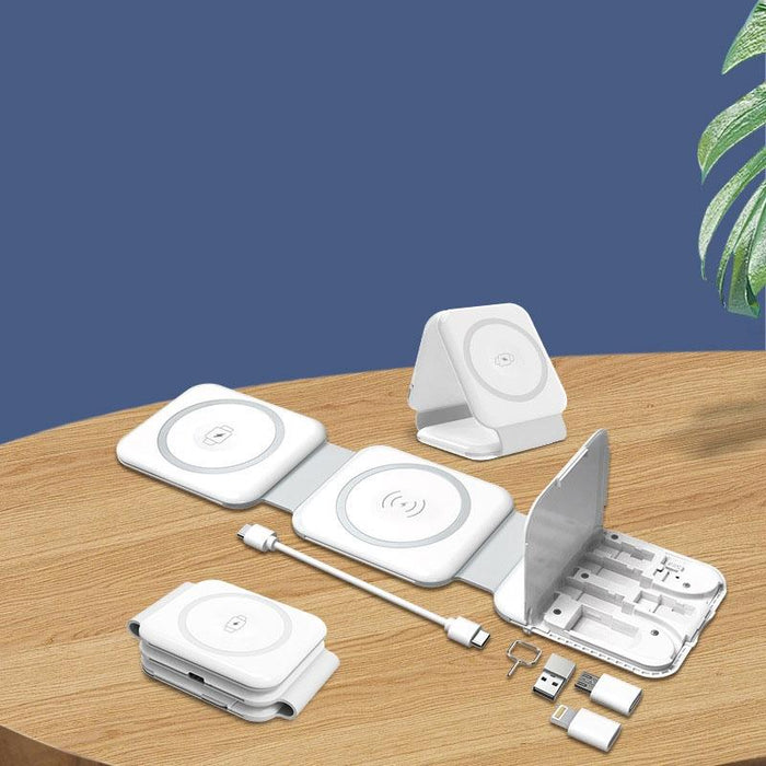 10 In 1 Magnetic Wireless Charger With Data Cable And Storage