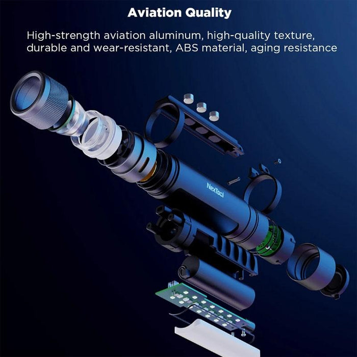 6-In-1 Outdoor Emergency Flashlight Black