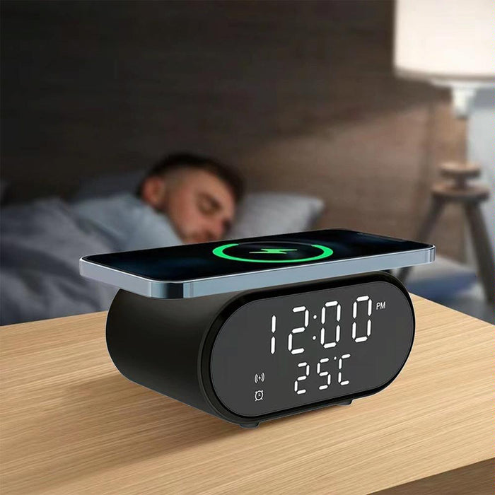 15W Wireless Charger With Mirror & Clock