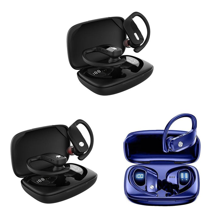 Tws Ear-Mounted Noise Reduction Led Dual-Battery Display Bluetooth Earphones