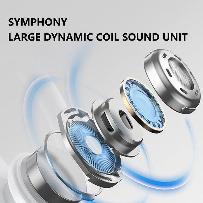 Tws Ear-Mounted Led Digital Display Noise Reduction Bluetooth Earphones With Power Bank Function