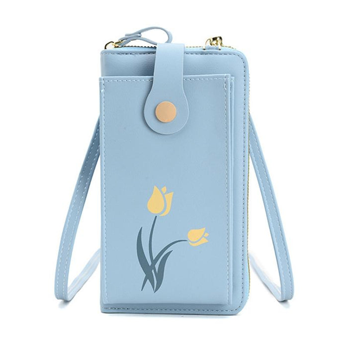 Floral Single Shoulder Cell Phone Bag For Women