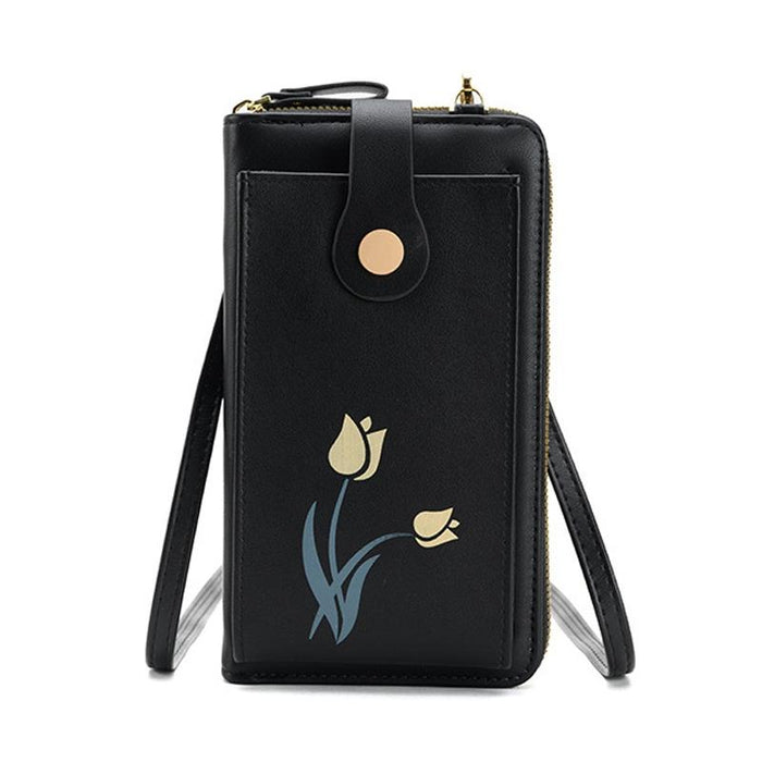 Floral Single Shoulder Cell Phone Bag For Women
