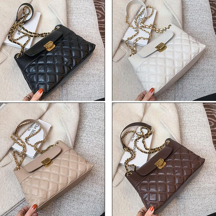 Versatile Rhombic Chain Crossbody Bag For Women