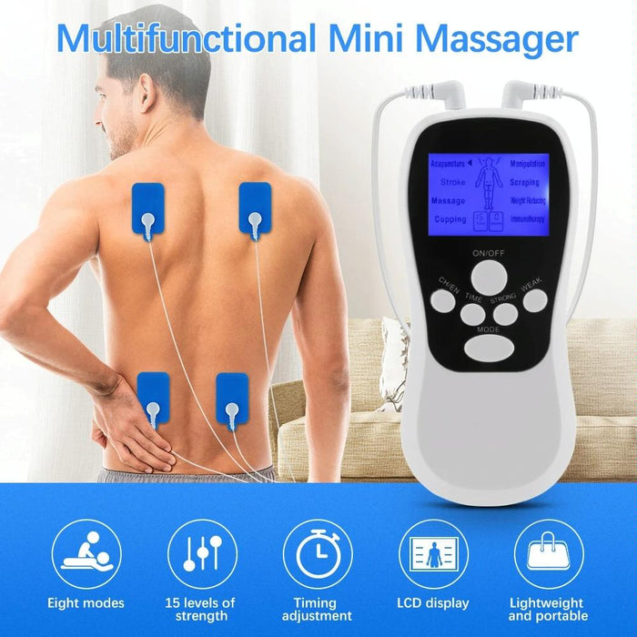 Blue Low Frequency Pulse Meridian Massage Instrument