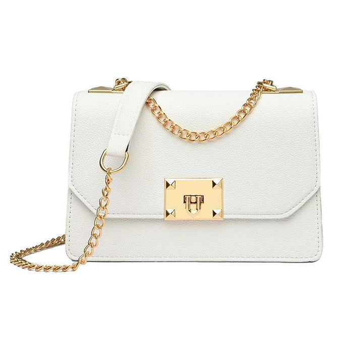 Small Square Flap Lock Crossbody Bag For Women
