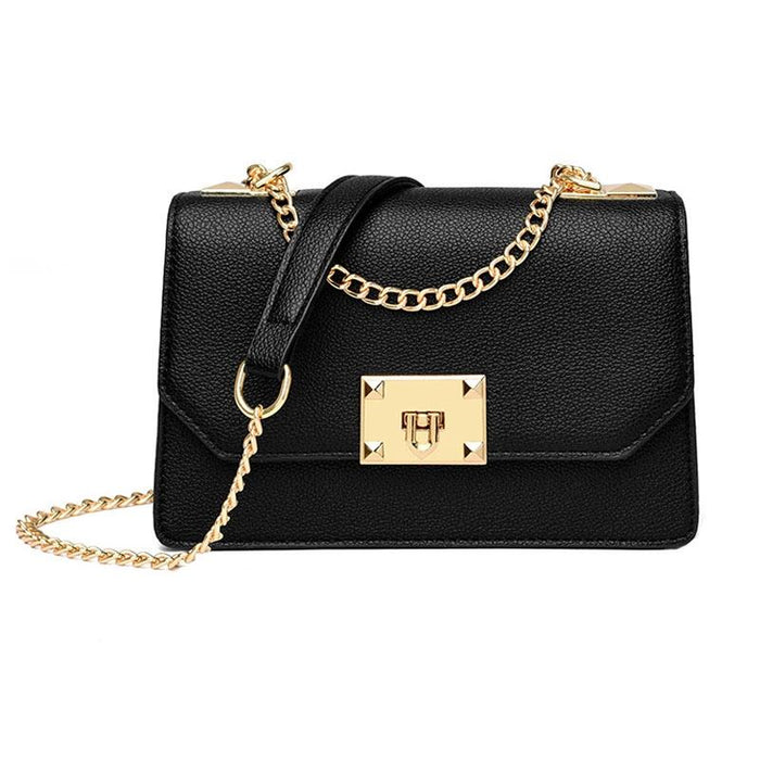 Small Square Flap Lock Crossbody Bag For Women