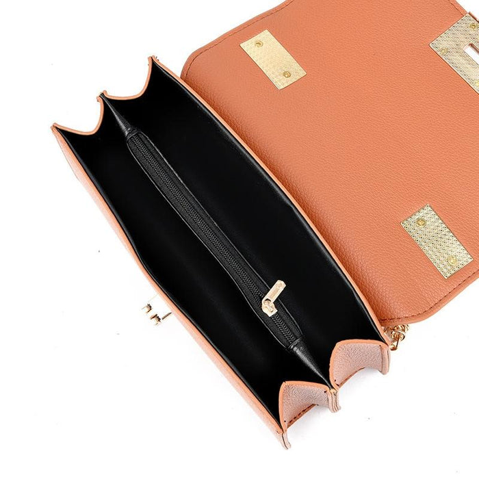 Small Square Flap Lock Crossbody Bag For Women