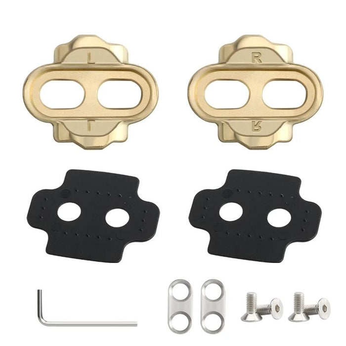10Pc Bike Pedal Locking Plate Set Brass Accessories