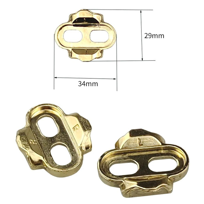 10Pc Bike Pedal Locking Plate Set Brass Accessories