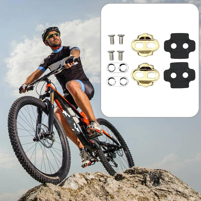 10Pc Bike Pedal Locking Plate Set Brass Accessories