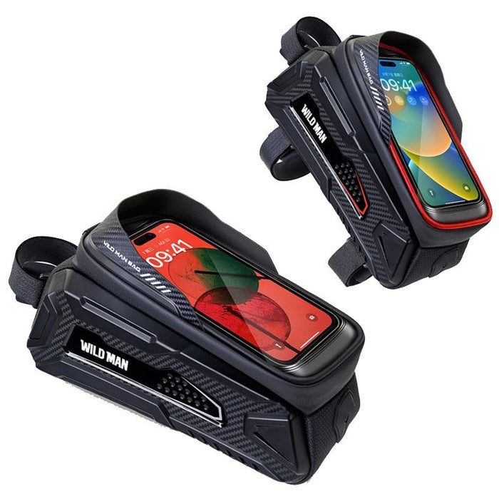 1L Hard Shell Bike Front Bag For Mountain Cycling