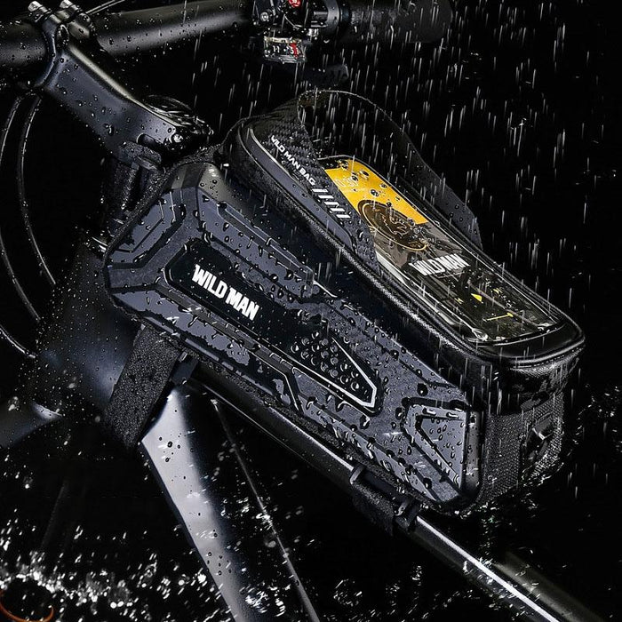 1L Hard Shell Bike Front Bag For Mountain Cycling