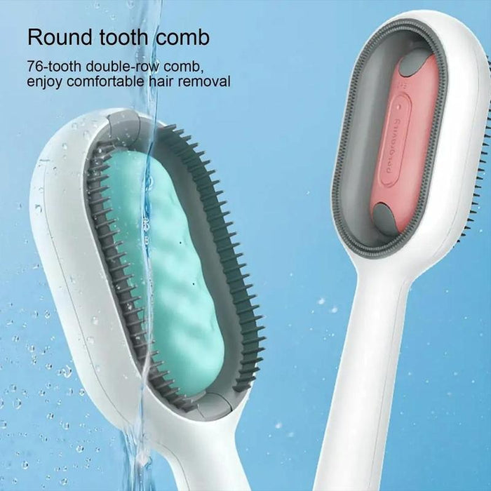 Water Tank Hair Removal Comb For Long Haired Cats Blue