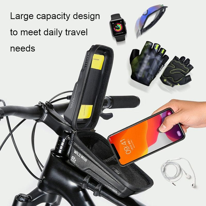 1L Hard Shell Bike Front Bag Waterproof