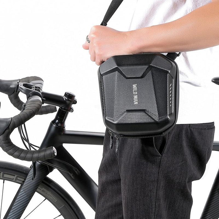 2L Hard Shell Bike Front Bag Waterproof & Multifunctional