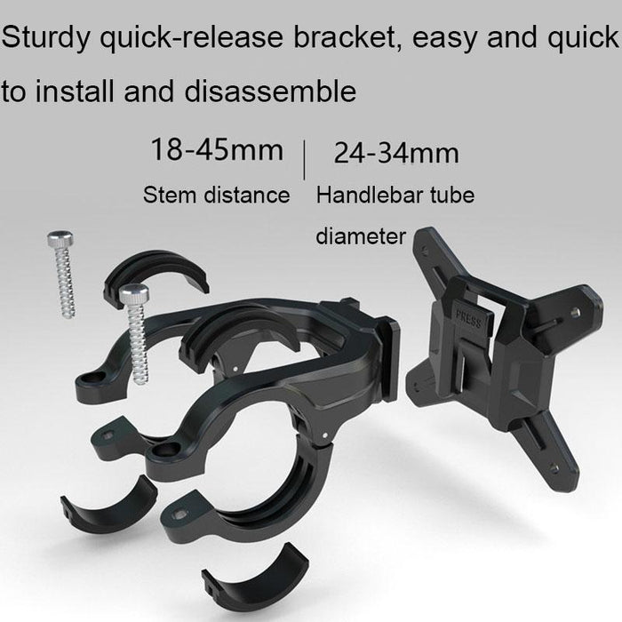 2L Hard Shell Bike Front Bag Waterproof & Multifunctional