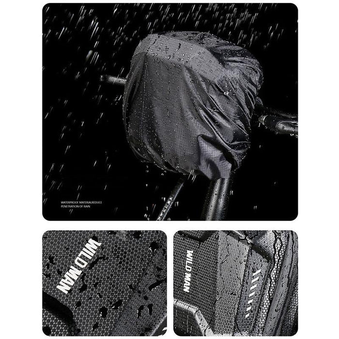 2L Hard Shell Bike Front Bag Waterproof & Multifunctional