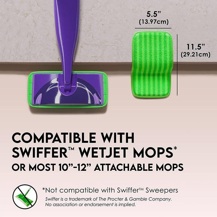 10-12 Wet / Dry Mop Pad Replacements Green