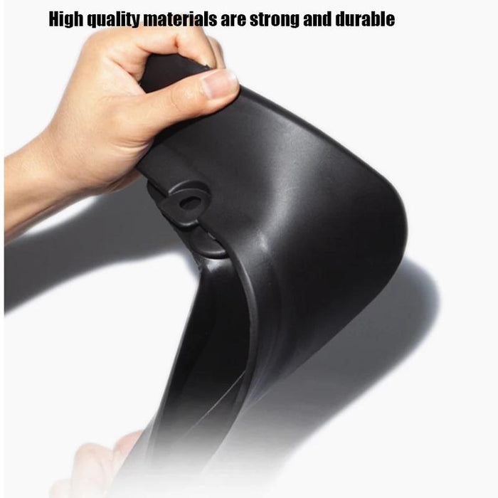 For Tesla Model Y Car Punch-Free Front And Rear Wheel Soft Rubber Fender Guard - Carbon Fiber