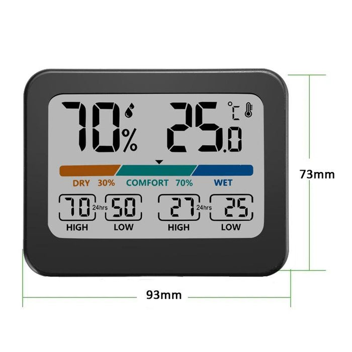 Lcd Indoor Temp & Humidity Monitor Digital Weather Station