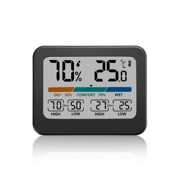 Lcd Indoor Temp & Humidity Monitor Digital Weather Station