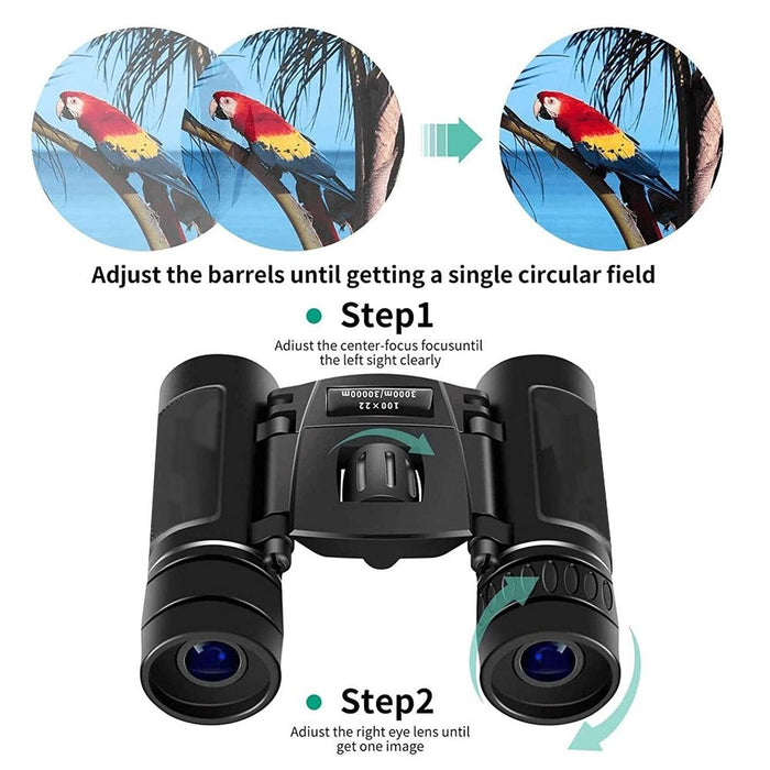 Hd Powerful Folding Binoculars For Hunting Outdoor Camping